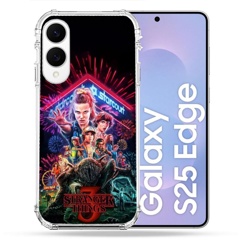 Coque Renforcée Pour Samsung Galaxy S25 EDGE Stranger Things Affiche 3