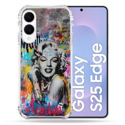 Coque Renforcée Pour Samsung Galaxy S25 EDGE Street Art Maryline Monroe