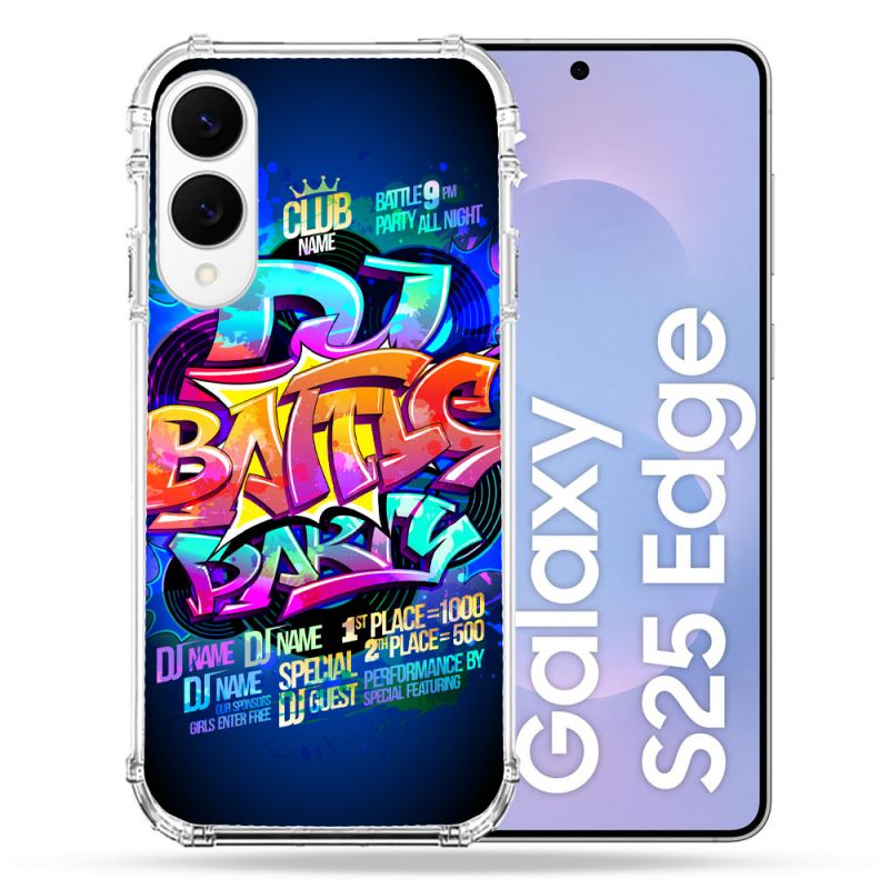 Coque Renforcée Pour Samsung Galaxy S25 EDGE Street Art Rap