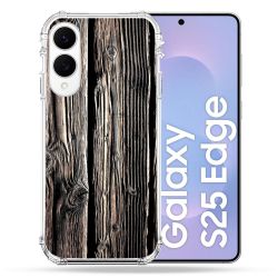 Coque Renforcée Pour Samsung Galaxy S25 EDGE Texture Bois