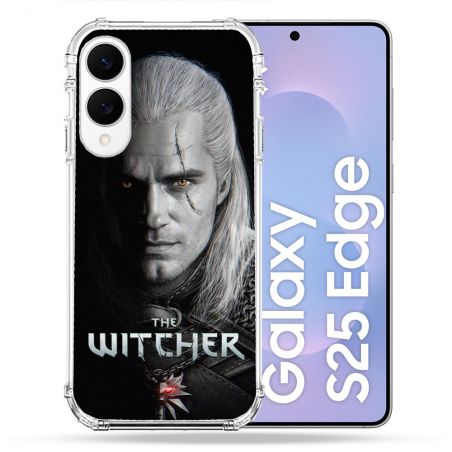 Coque Renforcée Pour Samsung Galaxy S25 EDGE The Witcher Noir