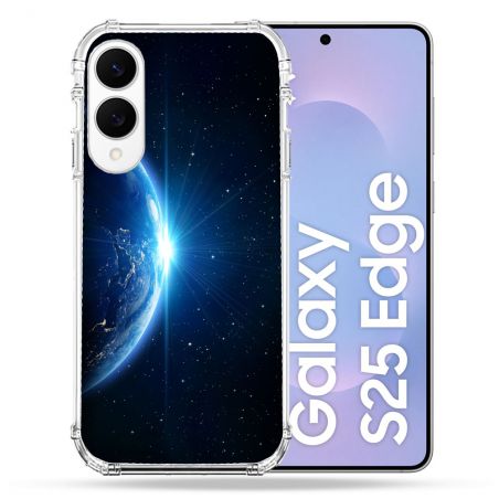 Coque Renforcée Pour Samsung Galaxy S25 EDGE Univers Planete Terre