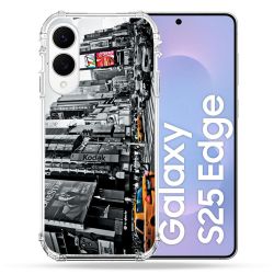 Coque Renforcée Pour Samsung Galaxy S25 EDGE Voyage Amerique USA New York Taxi