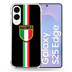 Coque Renforcée Pour Samsung Galaxy S25 EDGE Voyage Italie 3 Noir