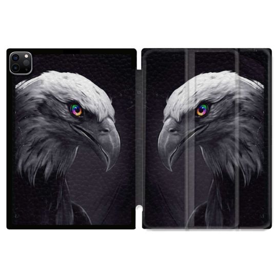 Coque Renforcée Pour Ipad Pro 11 M4 2024 Animal Aigle Royal Noir