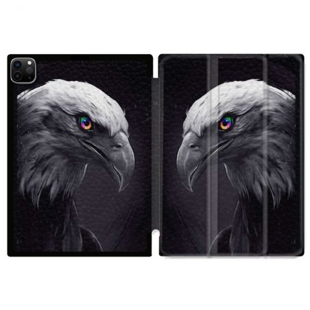 Coque Renforcée Pour Ipad Pro 11 M4 2024 Animal Aigle Royal Noir