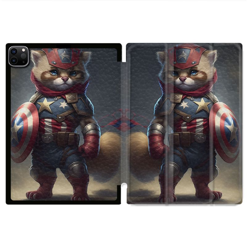 Coque Renforcée Pour Ipad Pro 11 M4 2024 Animal Chat America