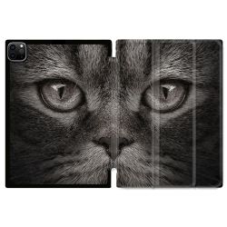 Coque Renforcée Pour Ipad Pro 11 M4 2024 Animal Chat Gris