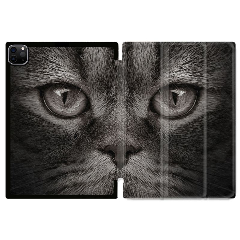 Coque Renforcée Pour Ipad Pro 11 M4 2024 Animal Chat Gris