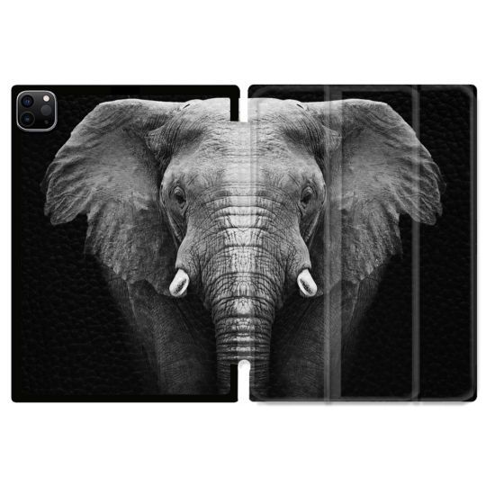 Coque Renforcée Pour Ipad Pro 11 M4 2024 Animal Elephant Noir