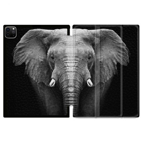 Coque Renforcée Pour Ipad Pro 11 M4 2024 Animal Elephant Noir