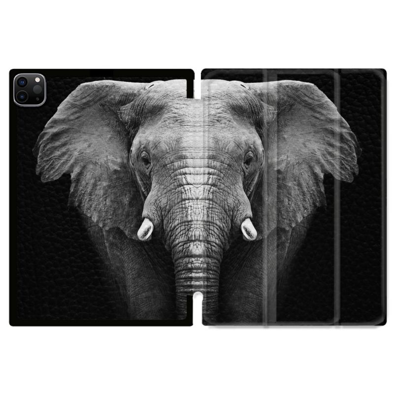 Coque Renforcée Pour Ipad Pro 11 M4 2024 Animal Elephant Noir