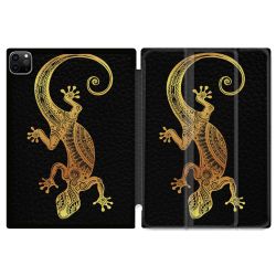 Coque Renforcée Pour Ipad Pro 11 M4 2024 Animal Lezard Noir