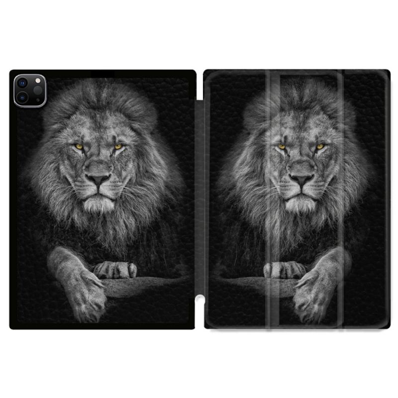 Coque Renforcée Pour Ipad Pro 11 M4 2024 Animal Lion Majestueux