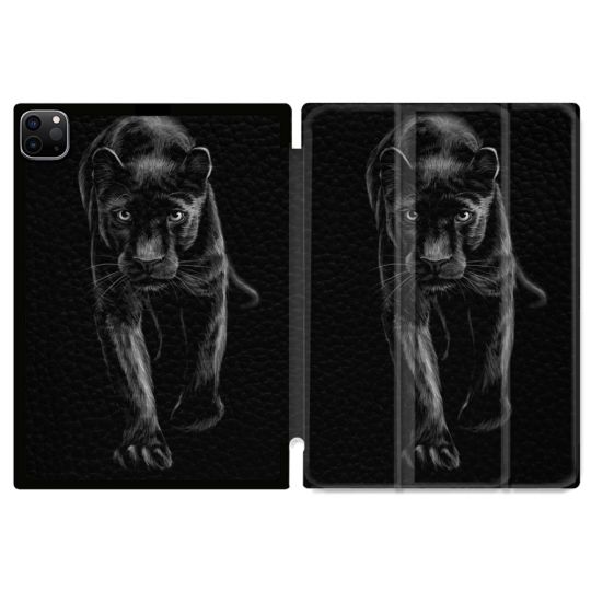 Coque Renforcée Pour Ipad Pro 11 M4 2024 Animal Panthère Noire
