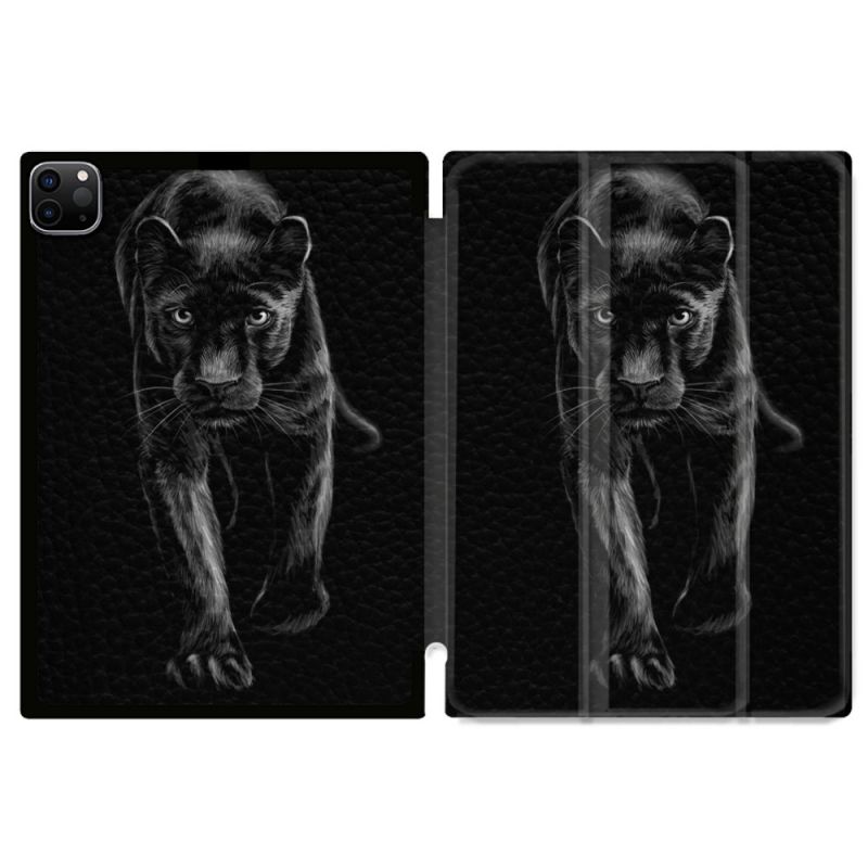 Coque Renforcée Pour Ipad Pro 11 M4 2024 Animal Panthère Noire