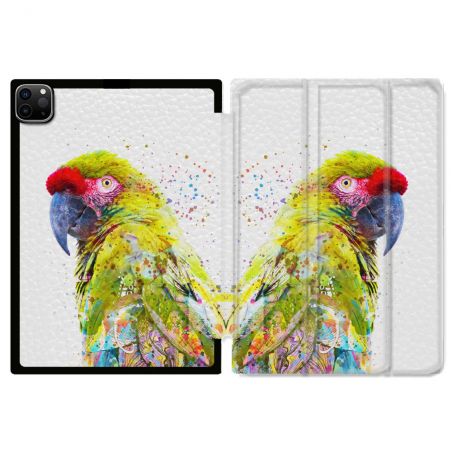 Coque Renforcée Pour Ipad Pro 11 M4 2024 Animal Perroquet Jaune