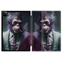 Coque Renforcée Pour Ipad Pro 11 M4 2024 Animal Singe Business
