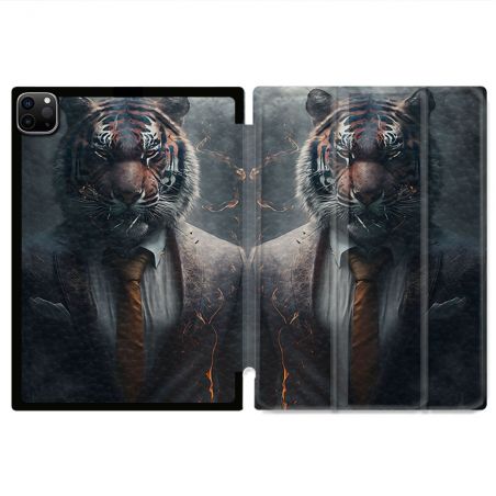 Coque Renforcée Pour Ipad Pro 11 M4 2024 Animal Tigre Business