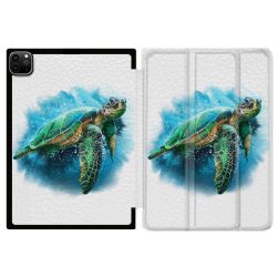 Coque Renforcée Pour Ipad Pro 11 M4 2024 Animal Tortue Blanche multicolore
