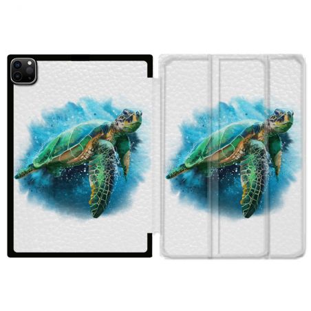 Coque Renforcée Pour Ipad Pro 11 M4 2024 Animal Tortue Blanche multicolore