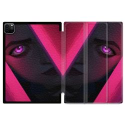 Coque Renforcée Pour Ipad Pro 11 M4 2024 Arcane Jinx Rose