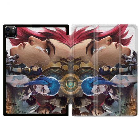 Coque Renforcée Pour Ipad Pro 11 M4 2024 Arcane Jinx Sœur