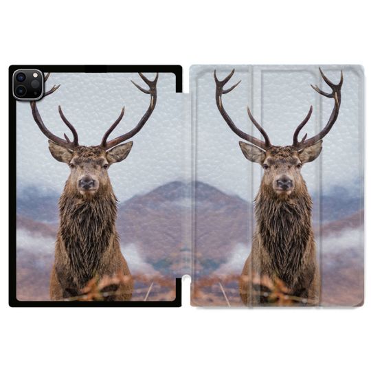 Coque Renforcée Pour Ipad Pro 11 M4 2024 Chasse Chevreuil Montagne