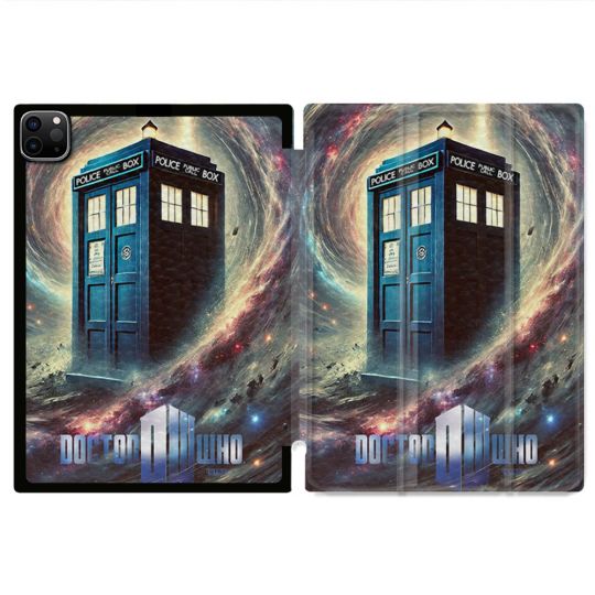 Coque Renforcée Pour Ipad Pro 11 M4 2024 Dr Who Tardis Univers