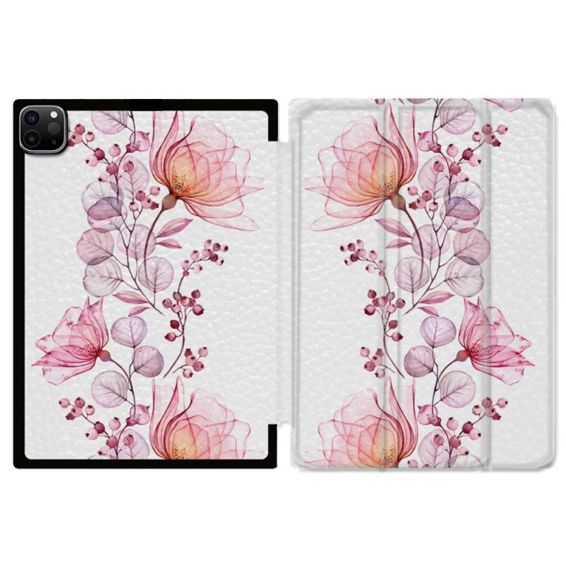 Coque Renforcée Pour Ipad Pro 11 M4 2024 Fleur Eclosion