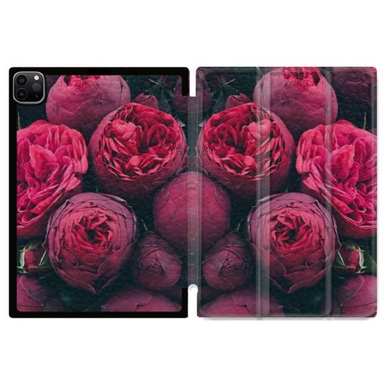 Coque Renforcée Pour Ipad Pro 11 M4 2024 Fleur Pivoine
