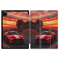 Coque Renforcée Pour Ipad Pro 11 M4 2024 Ford Mustang GT500 Rouge