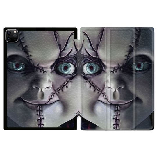 Coque Renforcée Pour Ipad Pro 11 M4 2024 Horreur Chucky Cicatrice