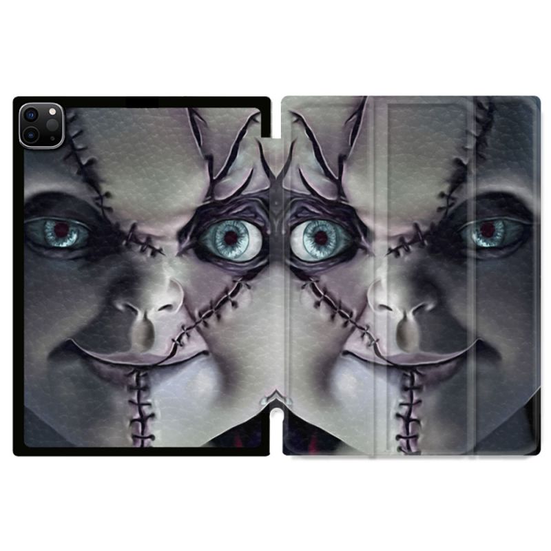 Coque Renforcée Pour Ipad Pro 11 M4 2024 Horreur Chucky Cicatrice