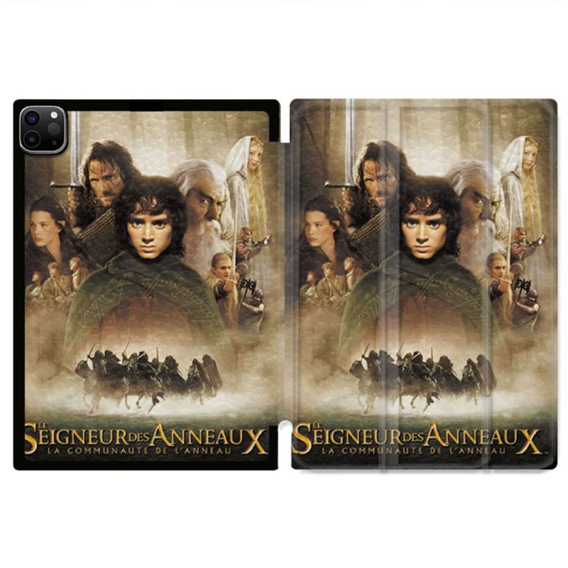 Coque Renforcée Pour Ipad Pro 11 M4 2024 Le seigneur Des Anneaux Affiche
