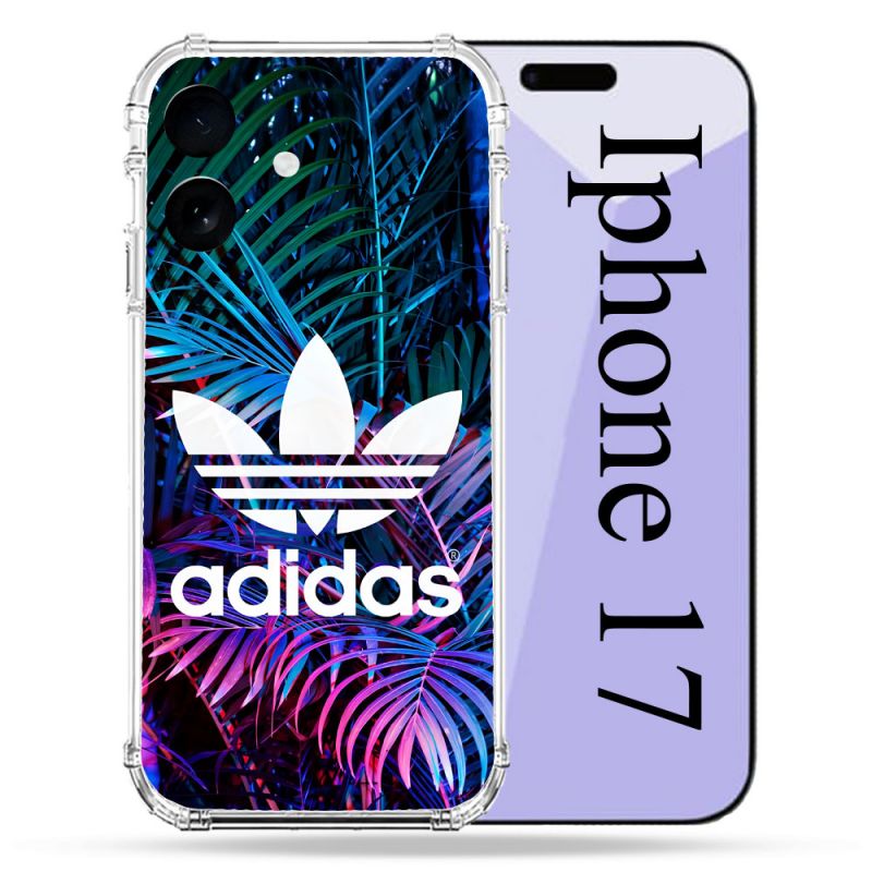 Coque Renforcée Pour Iphone 17 Adidas Palmier