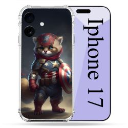 Coque Renforcée Pour Iphone 17 Animal Chat America
