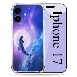 Coque Renforcée Pour Iphone 17 Animal Dauphin Vague