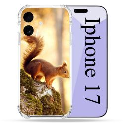 Coque Renforcée Pour Iphone 17 Animal Ecureuil Bois