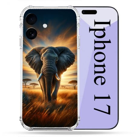 Coque Renforcée Pour Iphone 17 Animal Elephant Savane