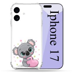 Coque Renforcée Pour Iphone 17 Animal Koala Cœur