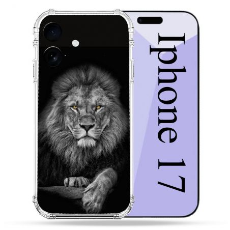 Coque Renforcée Pour Iphone 17 Animal Lion Majestueux