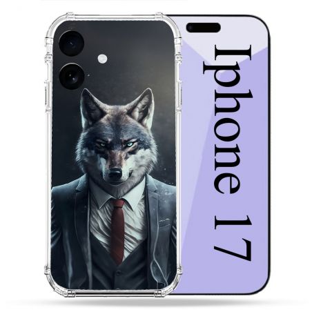 Coque Renforcée Pour Iphone 17 Animal Loup Business
