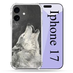 Coque Renforcée Pour Iphone 17 Animal Loup Hurlement