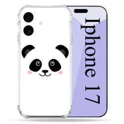 Coque Renforcée Pour Iphone 17 Animal Panda Blanc