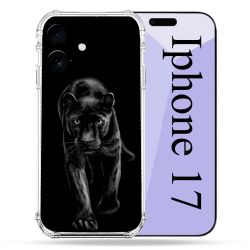 Coque Renforcée Pour Iphone 17 Animal Panthère Noire