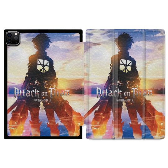 Coque Renforcée Pour Ipad Pro 11 M4 2024 Manga Attaque Titans Soleil