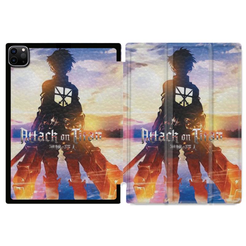 Coque Renforcée Pour Ipad Pro 11 M4 2024 Manga Attaque Titans Soleil