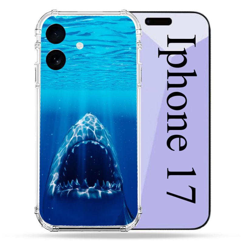 Coque Renforcée Pour Iphone 17 Animal Requin Dent