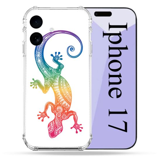 Coque Renforcée Pour Iphone 17 Animal Salamandre Color